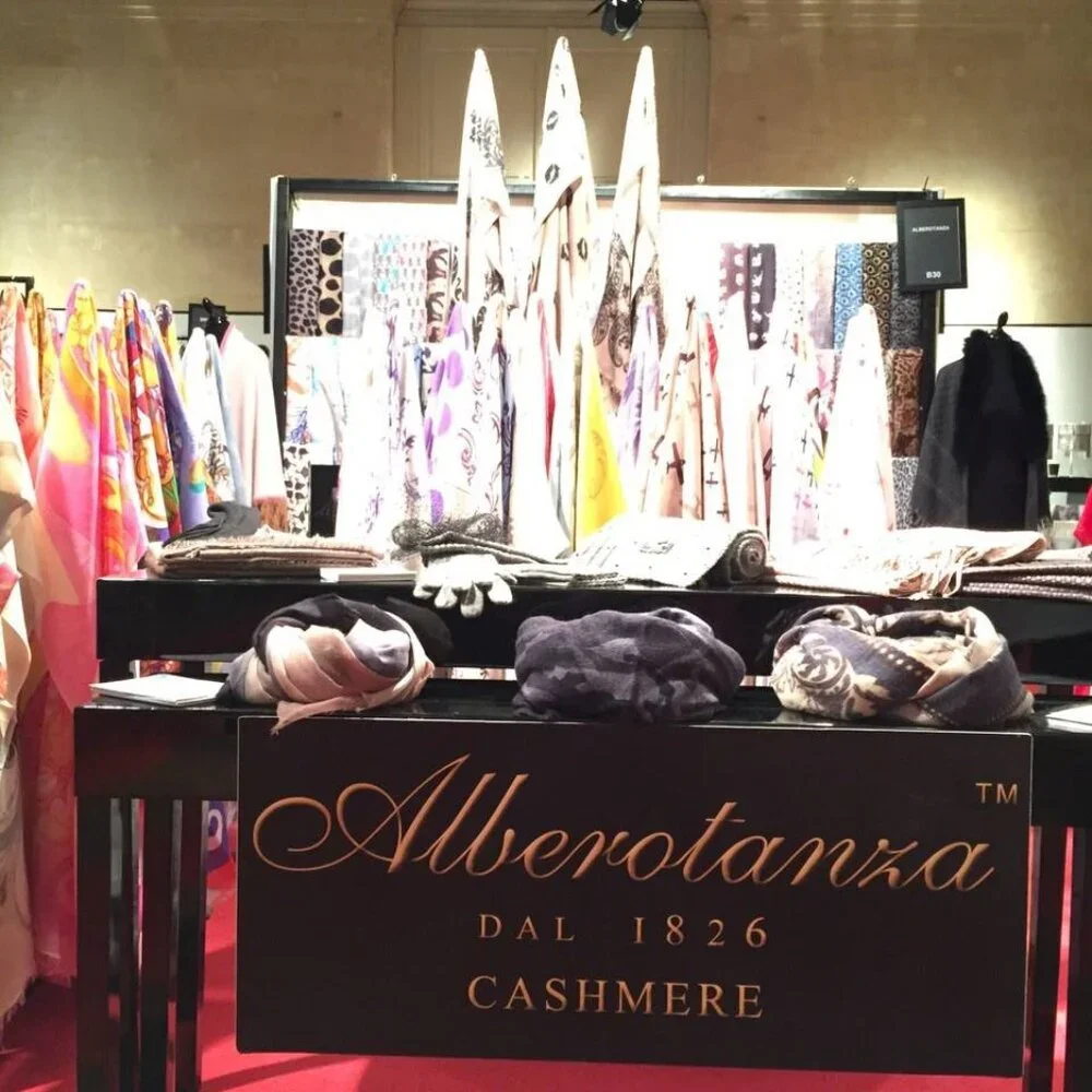 Cashmere & Silk Scarf- Shoes, Makeup, Watches, Glasses, Handbags Alberotanza